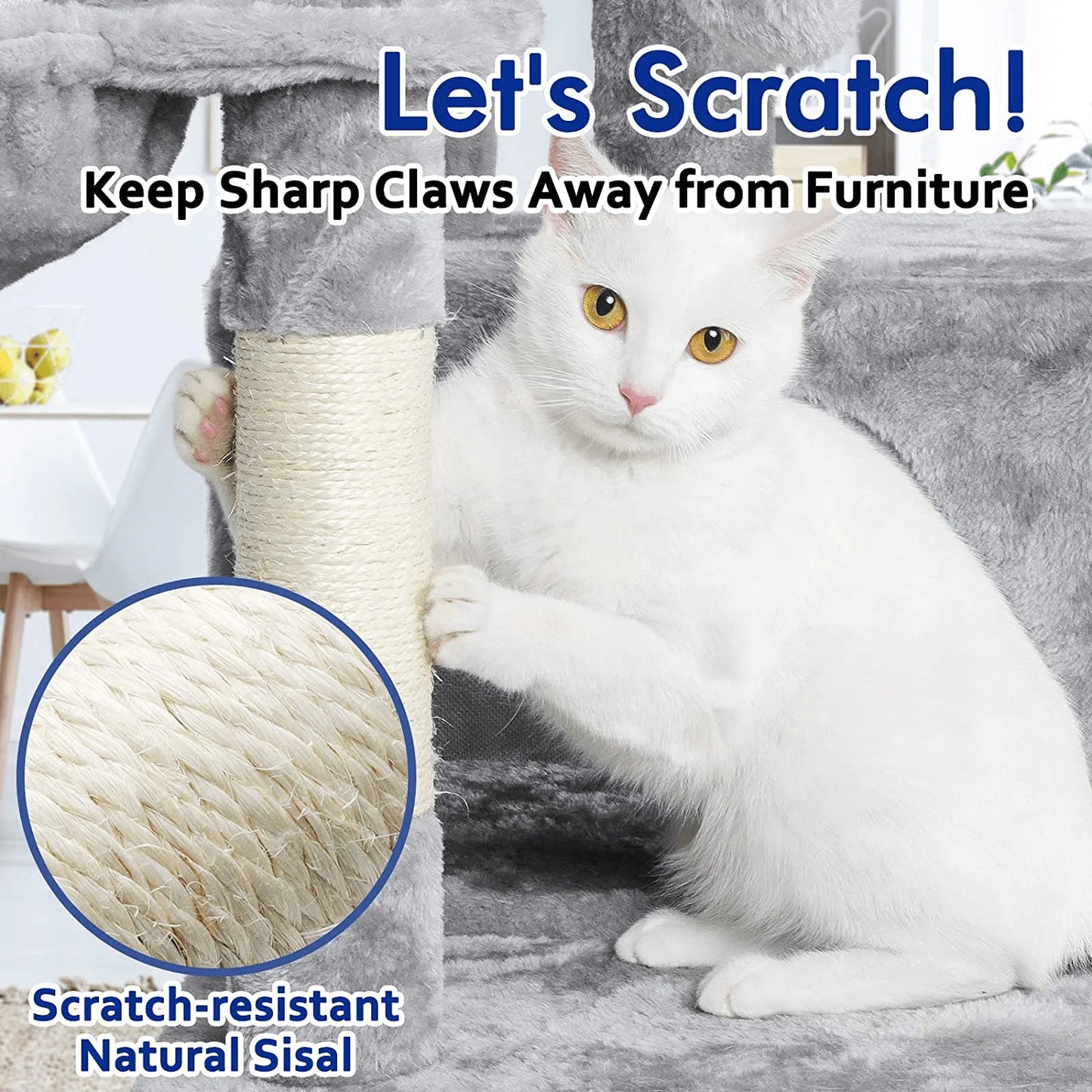 Rabbitgoo Cat Tree Cat Tower for Indoor Cats, Multi-Level Cat House Condo with Large Perch, Scratching Posts & Hammock, Cat Climbing Stand with Toy for Small Cats Kittens Play Rest, 39" Tall Animals & Pet Supplies > Pet Supplies > Cat Supplies > Cat Furniture rabbitgoo   