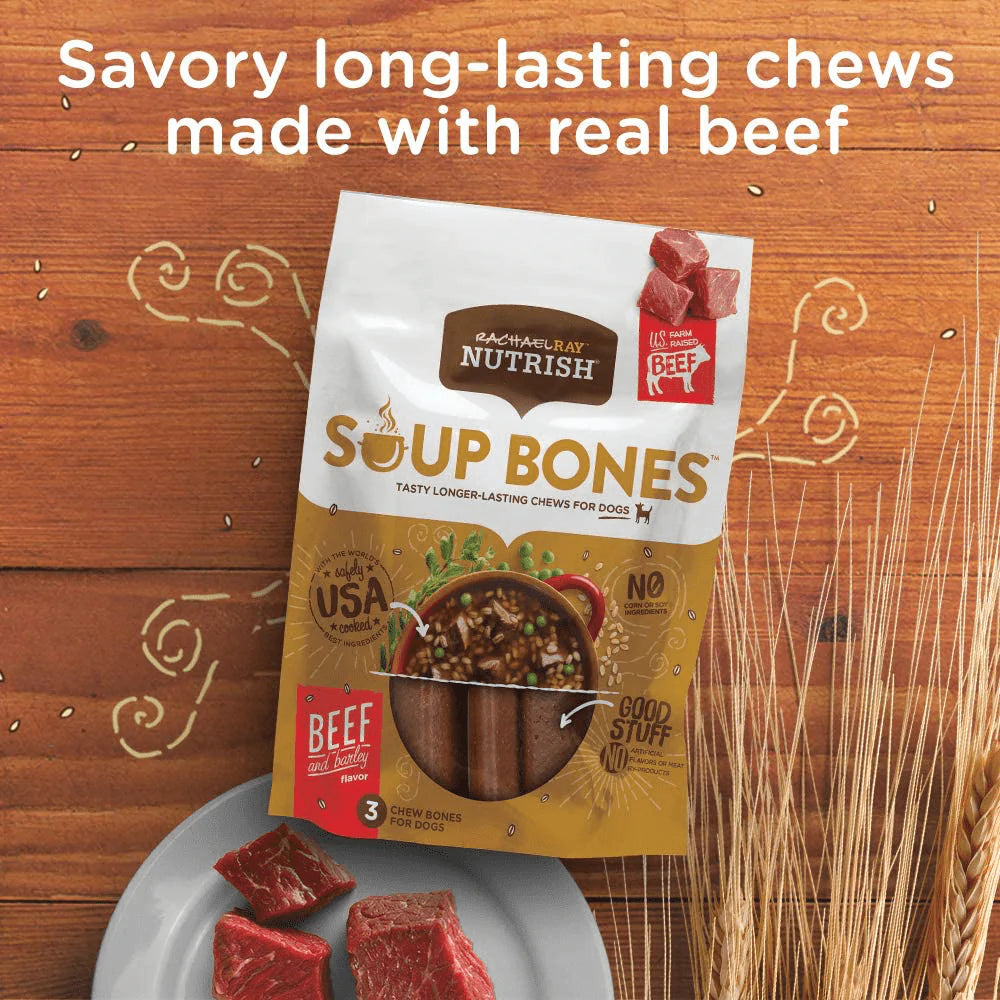 Rachael Ray Nutrish Soup Bones Longer Lasting Dog Treat Chews Animals & Pet Supplies > Pet Supplies > Bird Supplies > Bird Treats Rachael Ray Nutrish   