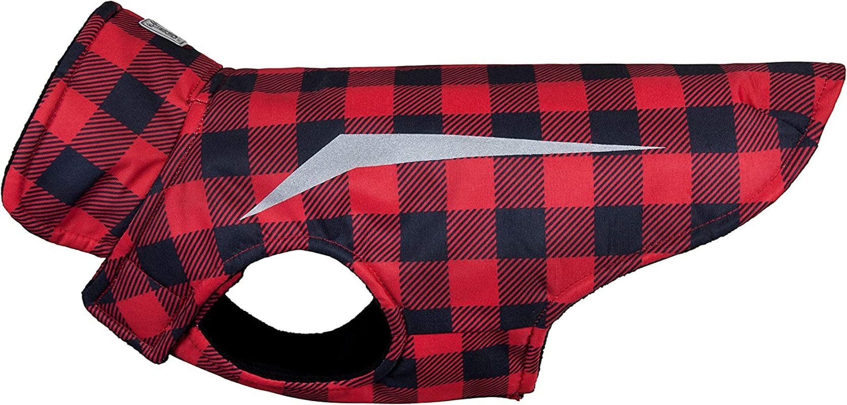 RC Pet Products 67412269 Shasta Jacket Fleece Lined Dog Coat, Cyan Halftone, 12 Animals & Pet Supplies > Pet Supplies > Dog Supplies > Dog Apparel RC Pet Products Limited Red Buffalo Plaid 26 