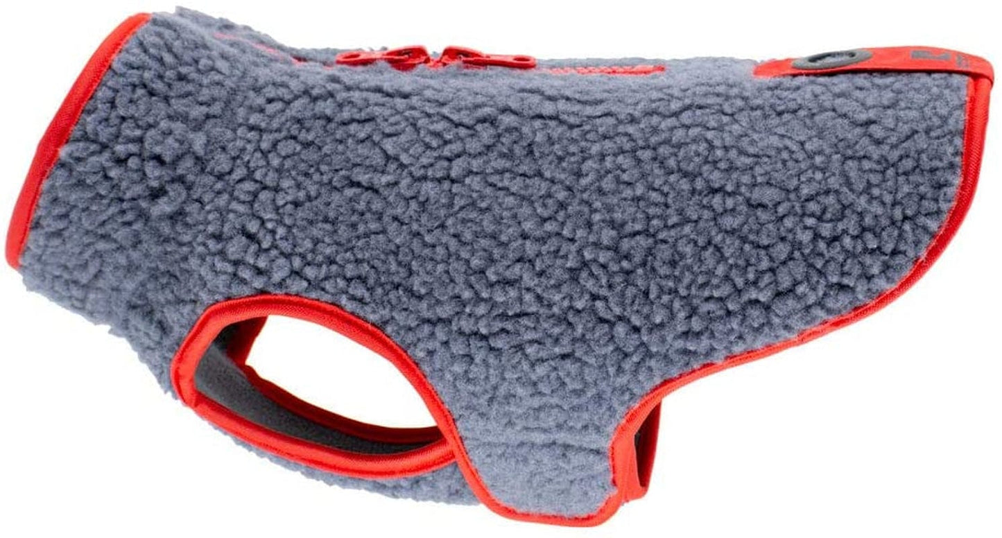 RC Pet Products Tundra Fleece Dog Coat, Cold Weather Dog Jacket, Size 14, Mulberry/Hot Coral Animals & Pet Supplies > Pet Supplies > Dog Supplies > Dog Apparel RC Pets Dark Grey/Goji Berry 24 