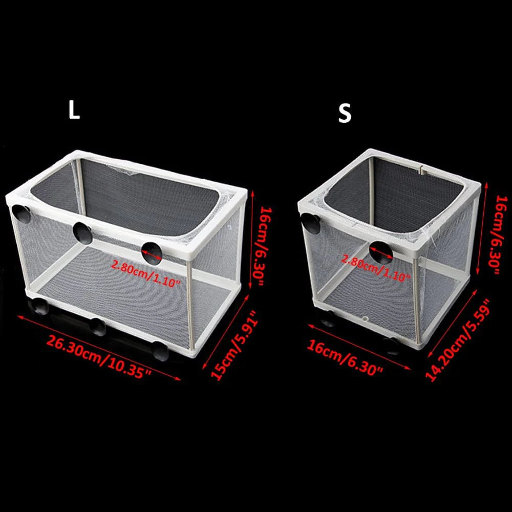 【Ready Stock】 Fish Nursery for Aquarium Fish Fry Breeding Net Hatchery Incubator with Suction Cup Easy to Install Hang on Breeder Box Animals & Pet Supplies > Pet Supplies > Fish Supplies > Aquarium Fish Nets HONON   