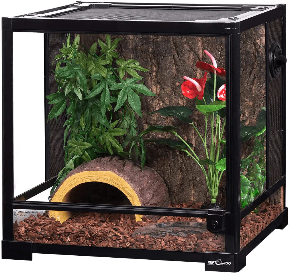 REPTI ZOO Reptile Terrarium Plants, Hanging Vine Tank Accessory with Suction Cup for Terrarium Decorations,Small Size,12 Inches Animals & Pet Supplies > Pet Supplies > Reptile & Amphibian Supplies > Reptile & Amphibian Habitat Accessories REPTI ZOO   