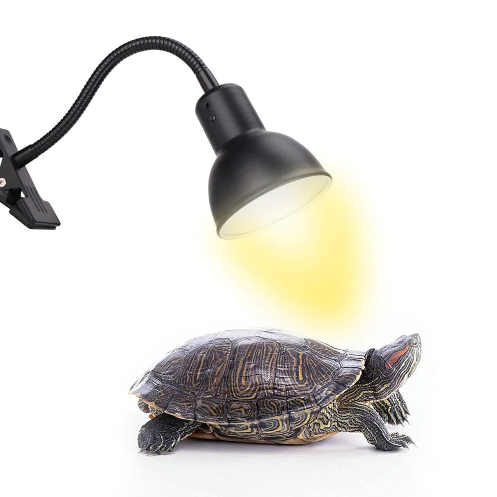 Reptile Lamp Stand UVA UVB Lamp Fixture Lizard Tortoise Heating Light Holder with Clamp for Turtle Habitat Fish for Tank