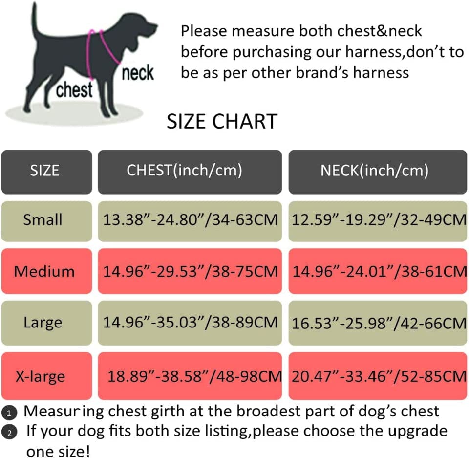 RIDVANVAN Dog Harness No Choke No-Pull Pet Harness Adjustable Soft Padded Vest Reflective Pet Breathable Comfortable Vest for Large Dogs Two Attachment Leash Black Small Animals & Pet Supplies > Pet Supplies > Dog Supplies > Dog Apparel RIDVANVAN   