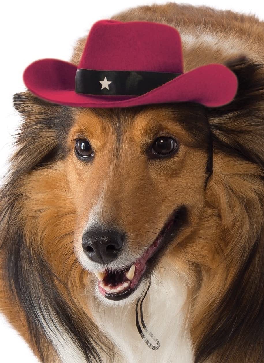 Rubie'S Red Cowboy Hat for Dogs, M/L Animals & Pet Supplies > Pet Supplies > Dog Supplies > Dog Apparel Rubie's Costume Co.   