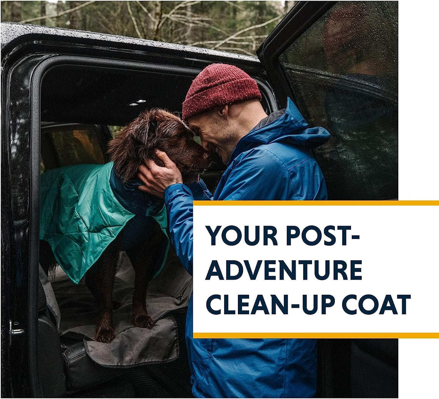 Ruffwear, Dirtbag Dog Towel, Camping and Outdoor Absorbent Coat, Aurora Teal, Medium Animals & Pet Supplies > Pet Supplies > Dog Supplies > Dog Apparel RUFFWEAR   