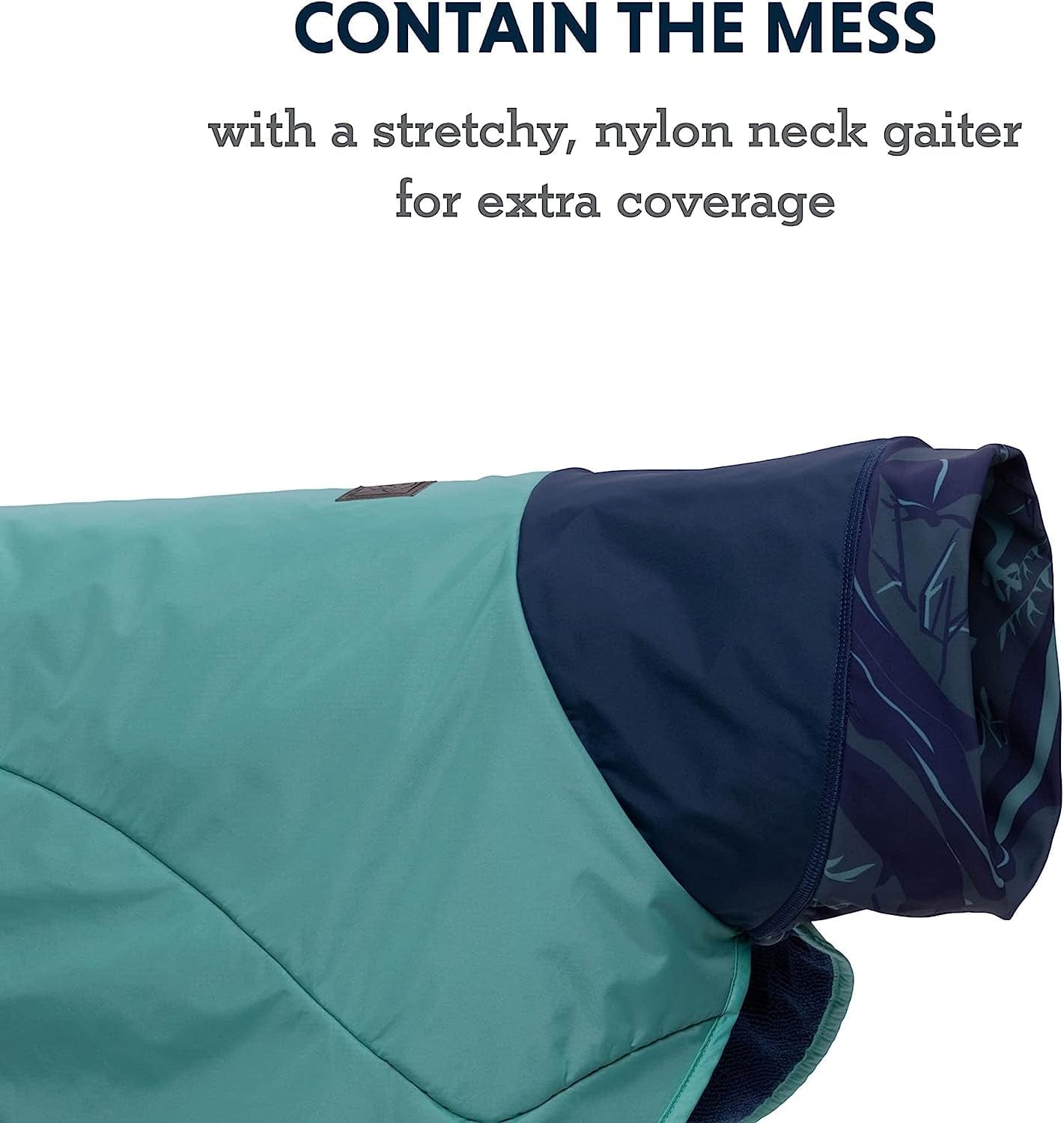 Ruffwear, Dirtbag Dog Towel, Camping and Outdoor Absorbent Coat, Aurora Teal, Medium Animals & Pet Supplies > Pet Supplies > Dog Supplies > Dog Apparel RUFFWEAR   