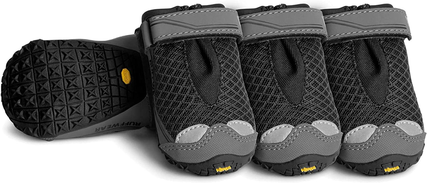 RUFFWEAR, Grip Trex Dog Boots, Outdoor Booties with Rubber Soles for Hiking and Running, Obsidian Black, 2.0 in (2 Boots) Animals & Pet Supplies > Pet Supplies > Dog Supplies > Dog Apparel Ruffwear Obsidian Black 2.5 in (4 Boots) 