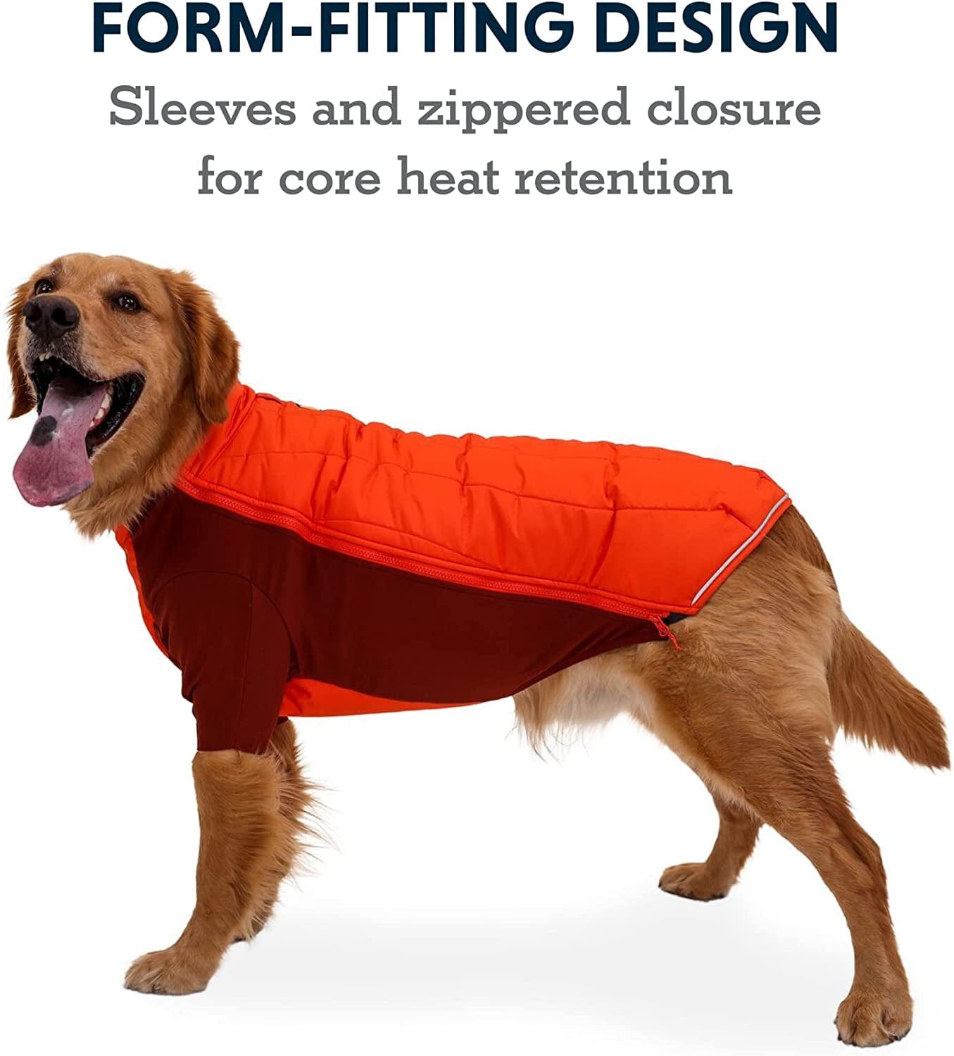 Ruffwear, Powder Hound Insulated, Water Resistant Cold Weather Jacket for Dogs, Persimmon Orange, X-Small Animals & Pet Supplies > Pet Supplies > Dog Supplies > Dog Apparel Ruffwear   