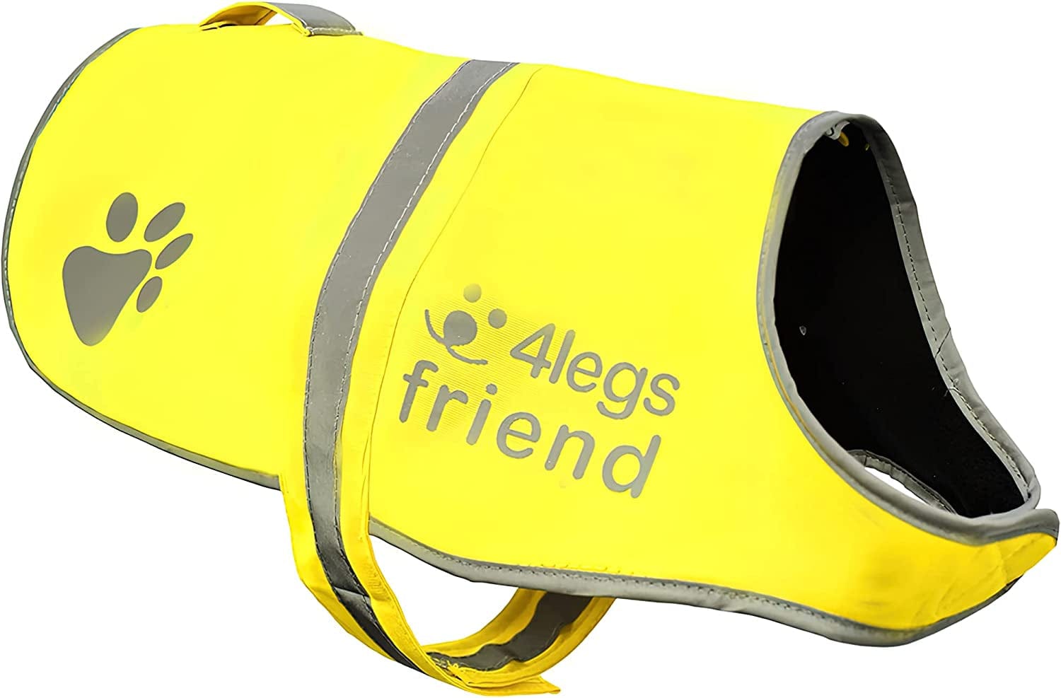 Safety Orange Reflective Lightweight Fleece Vest with Leash Hole 5 Sizes - High Visibility Coat for Outdoor Activity Day and Night, Keep Your Dog Visible, Safe from Cars & Hunting Accidents Animals & Pet Supplies > Pet Supplies > Dog Supplies > Dog Apparel 4LegsFriend Yellow XL 