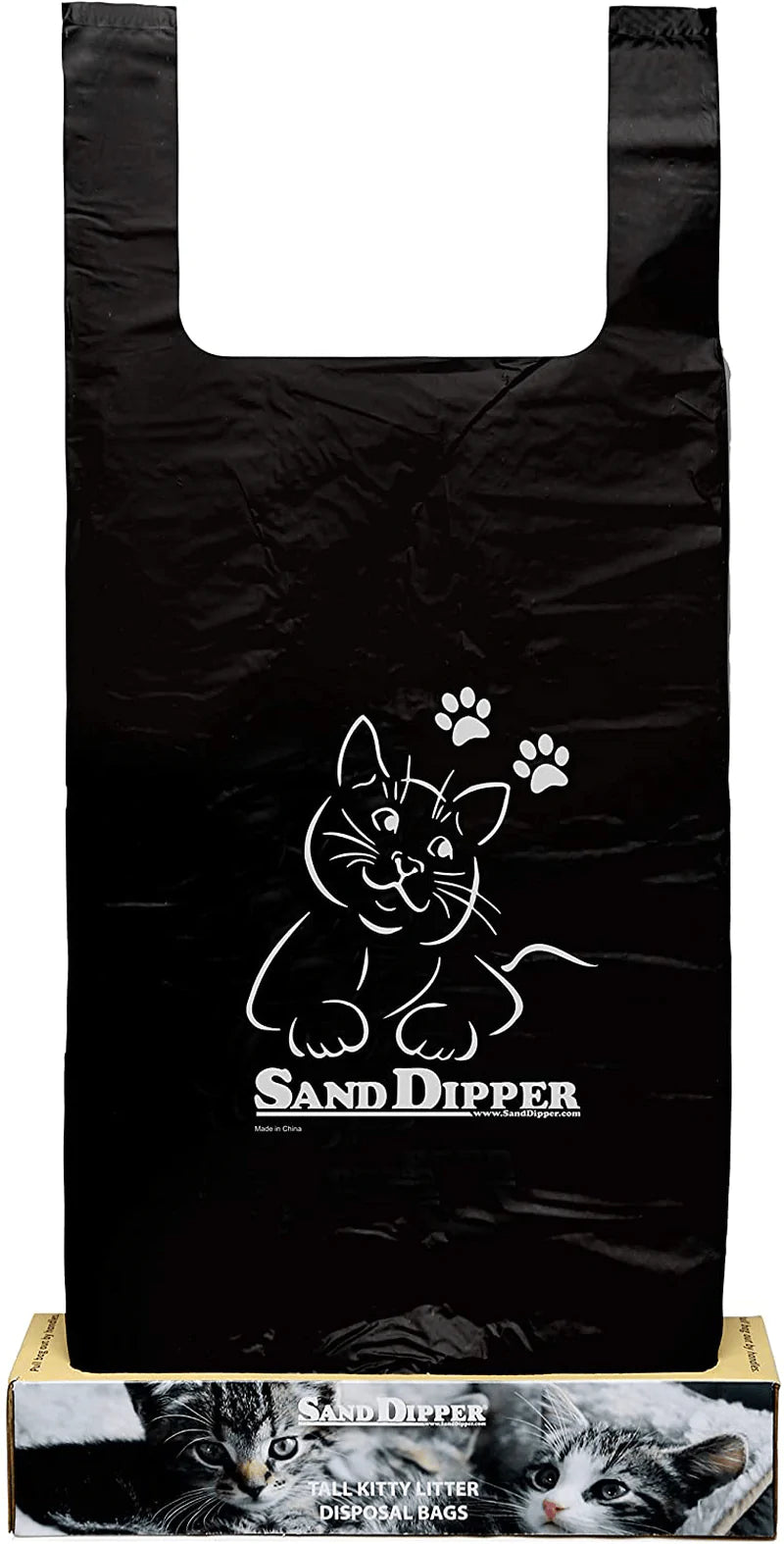 Sand Dipper Cat Litter Waste Bags | Strong Thick Odor Sealing (Tall 35 Roll) Animals & Pet Supplies > Pet Supplies > Cat Supplies > Cat Litter Box Liners Sand Dipper Tall 35 Roll  