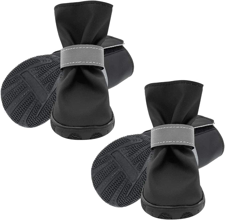 SCENEREAL Waterproof Dog Boots for Hot Pavement Hardwood Floors, Non-Slip Dog Shoes with Reflective Strips, 4 PCS Soft Breathable Paw Protectors for Small Medium Large Dogs Summer Winter Use Animals & Pet Supplies > Pet Supplies > Dog Supplies > Dog Apparel SCENEREAL Medium  