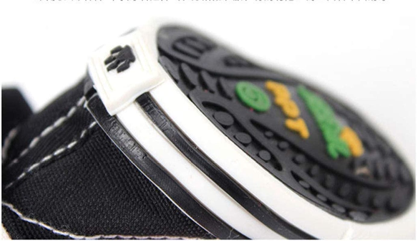 SENERY Pet Canvas Boots Candy Color Puppy Nonslip Causal Dog Shoes Lace up Outdoor Booties Sneaker Paw Protector Animals & Pet Supplies > Pet Supplies > Dog Supplies > Dog Apparel SENERY   