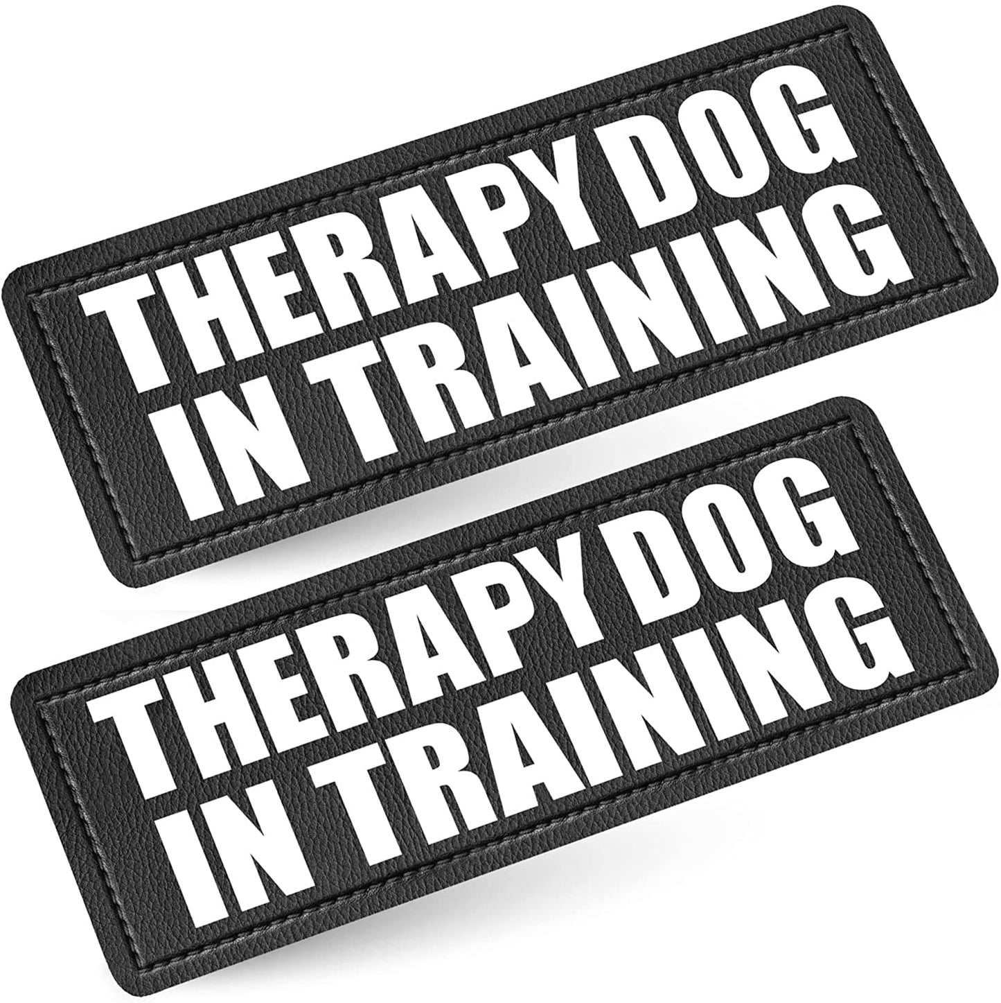 Service Dog in Training Patch with Hook Back and Reflective Lettering for Service Dog in Training Vests (Service Dog in Training, Large - 2" X 6") Animals & Pet Supplies > Pet Supplies > Dog Supplies > Dog Apparel Industrial Puppy THERAPY DOG IN TRAINING Large, 2 x 6" 