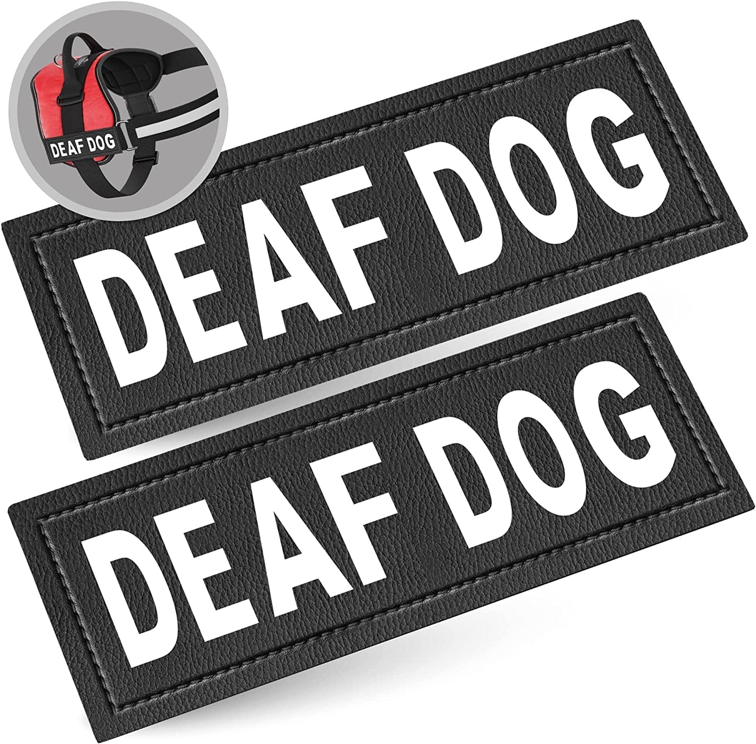 Service Dog in Training Patch with Hook Back and Reflective Lettering for Service Dog in Training Vests (Service Dog in Training, Large - 2" X 6") Animals & Pet Supplies > Pet Supplies > Dog Supplies > Dog Apparel Industrial Puppy DEAF DOG Large, 2 x 6" 