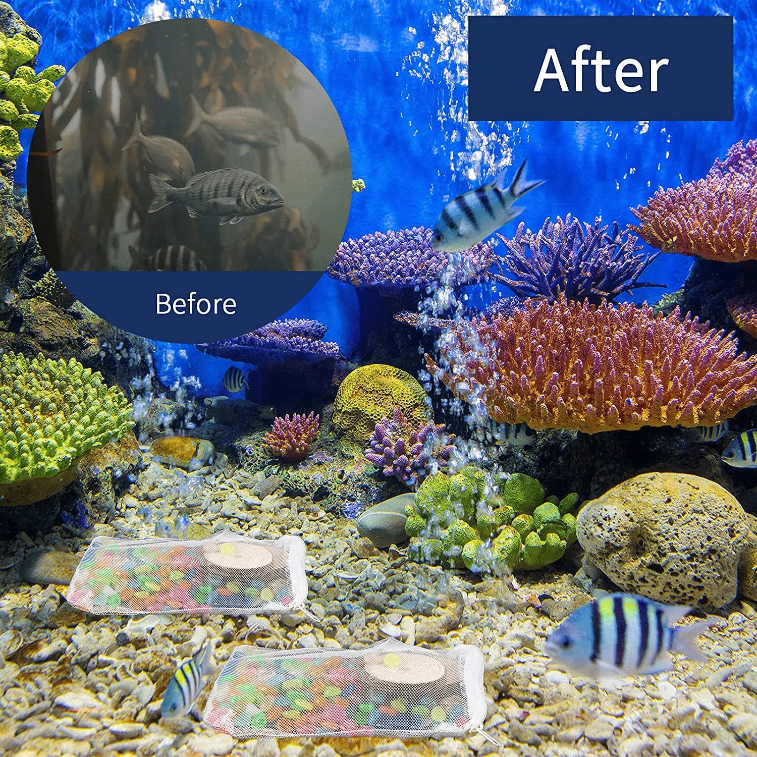 Aquarium Fish Tank Nylon Polyester Mesh Filter Media Bags with Plastic  Zipper - China Filter Mesh Bag, Fish Tank Filter Mesh Bag