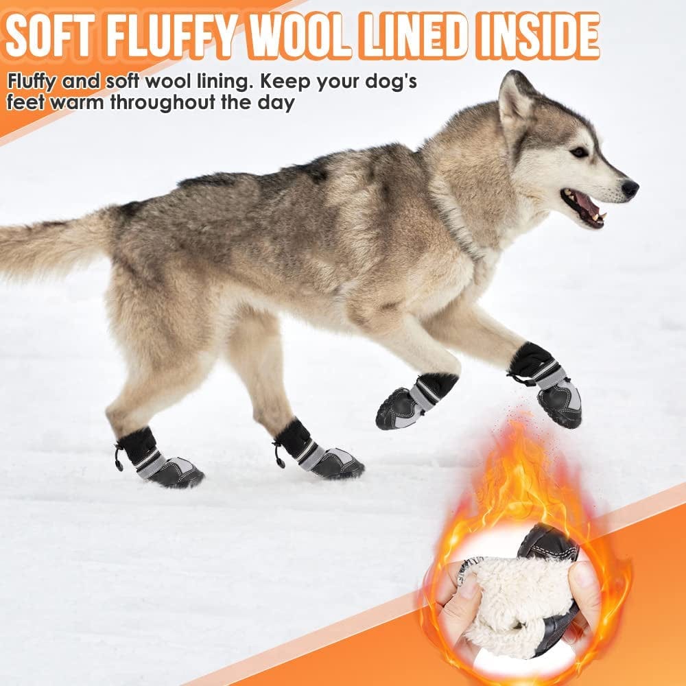 Arctic Boots Waterproof Winter Dog Boots - Shoes for Snow
