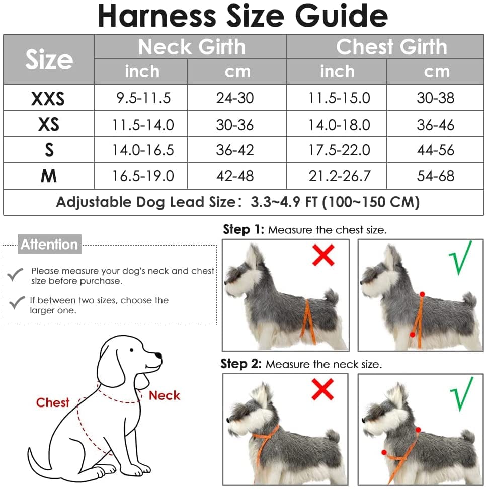 Slowton No Pull Small Dog Harness and Leash Set, Puppy Soft Vest Harness Neck & Chest Adjustable, Reflective Lightweight Harness & Anti-Twist Pet Lead Combo for Small Medium Dogs (Fuchsia, XXS) Animals & Pet Supplies > Pet Supplies > Dog Supplies > Dog Apparel SlowTon   