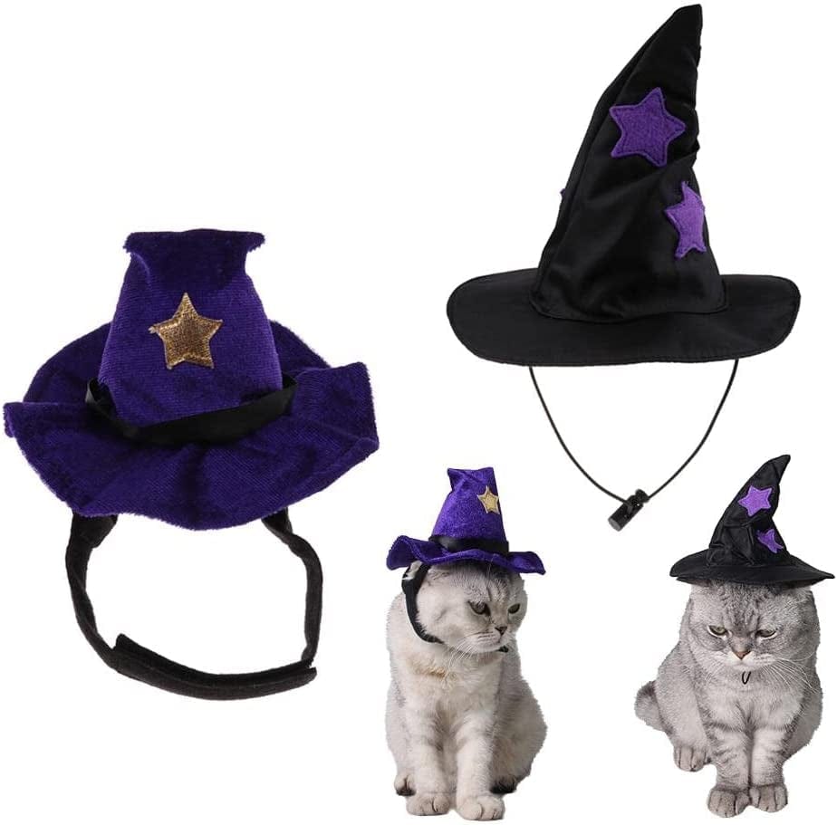 ＫＬＫＣＭＳ Small Dog Hat with Star Costume Pet Supplies, Black Animals & Pet Supplies > Pet Supplies > Dog Supplies > Dog Apparel ＫＬＫＣＭＳ   