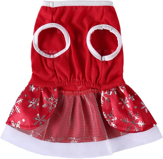 Small Girl Dog Clothes Lot Net Turkey Skirt Summer Shirt for Chihuahua Yorkies Male Outfits Cat Vest Fashion Skirt Pet Clothes Animals & Pet Supplies > Pet Supplies > Dog Supplies > Dog Apparel HonpraD Red Small 