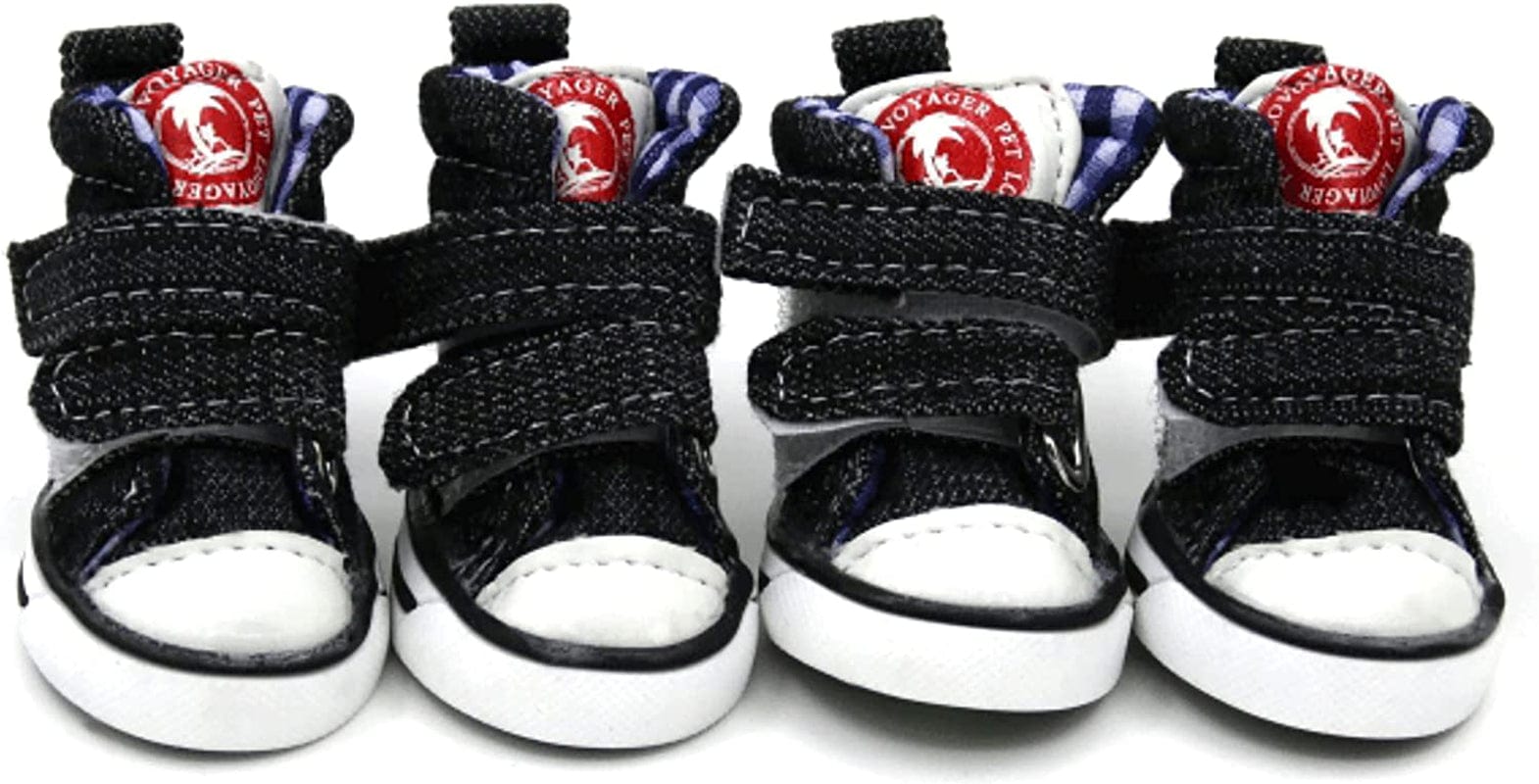 Small Pawz Dog Boots, Puppy Shoes for Extra Small Dogs, Canvas Booties for Cats, anti Slip Sneakers for Puppies Black Label 2 Animals & Pet Supplies > Pet Supplies > Dog Supplies > Dog Apparel GabeFish Black Label 5 