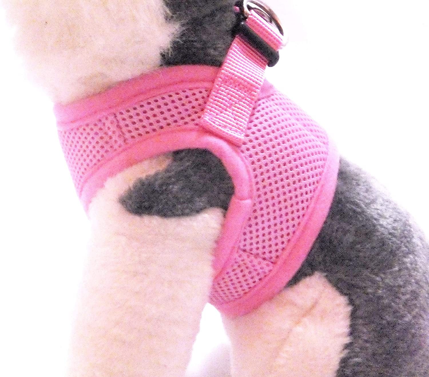 Snazzi Pet Soft Mesh Comfy Step in Dog Vest Harness Small Dogs 2-16 Lbs Teacup Mini Puppy (Baby Pink, XS 9.5"-11.5" 2-4 Lbs) Animals & Pet Supplies > Pet Supplies > Dog Supplies > Dog Apparel YuWi Maufacturing Co.   