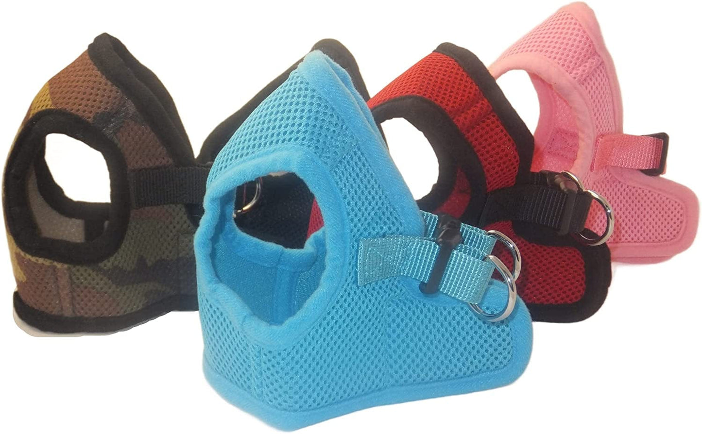 Snazzi Pet Soft Mesh Comfy Step in Dog Vest Harness Small Dogs 2-16 Lbs Teacup Mini Puppy (Baby Pink, XS 9.5"-11.5" 2-4 Lbs) Animals & Pet Supplies > Pet Supplies > Dog Supplies > Dog Apparel YuWi Maufacturing Co. Sky Blue XS 9.5"-11.5" 2-4 lbs 