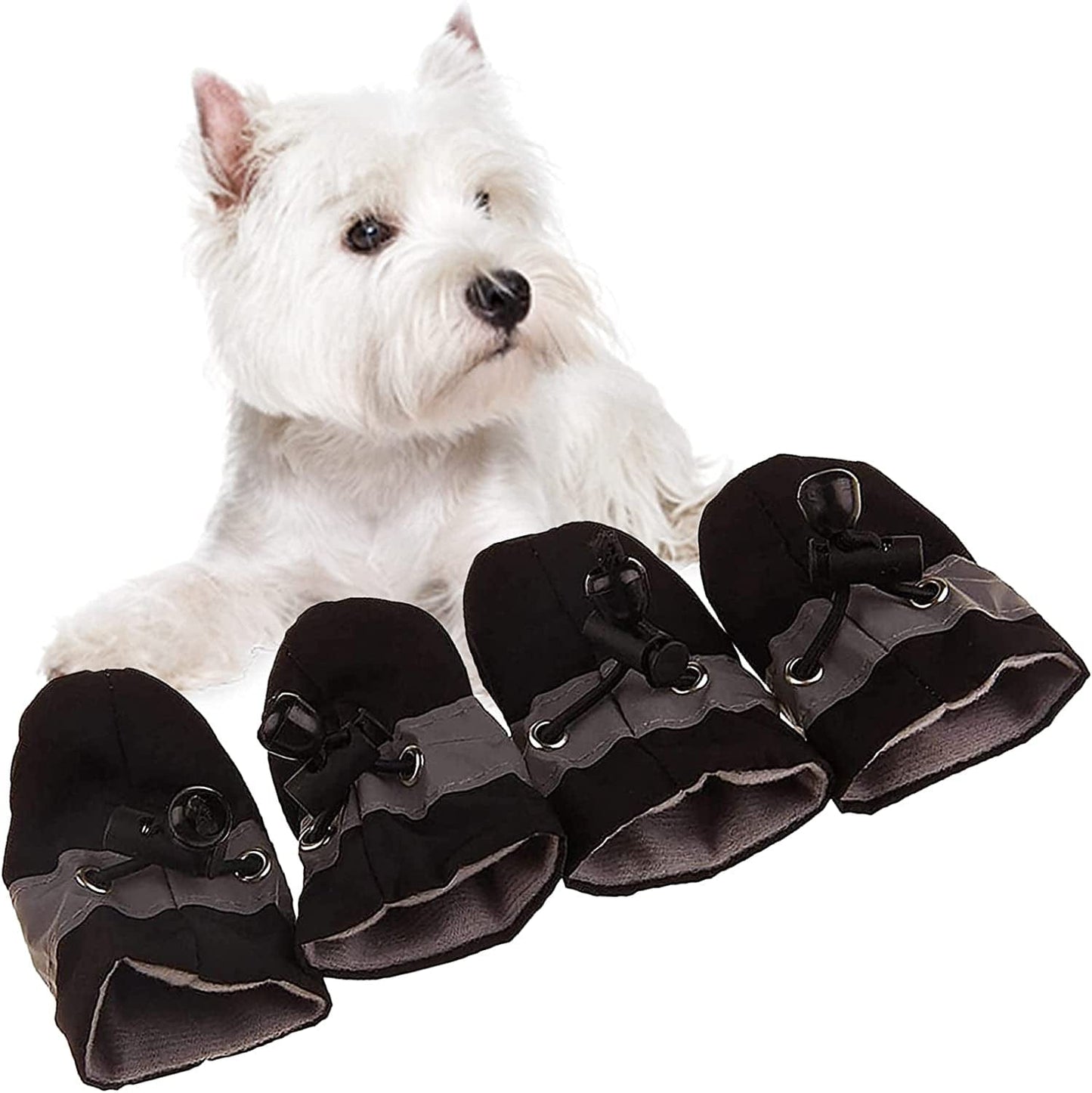 Soft Small Dog Shoes, Puppy Lightweight Shoes for Summer & Winter, Non Skid Kitten Booties for Walking Black Size 5 Animals & Pet Supplies > Pet Supplies > Dog Supplies > Dog Apparel GabeFish Black Label 5: Recommend Weight: 11-14 lbs (5-6.5kg) 