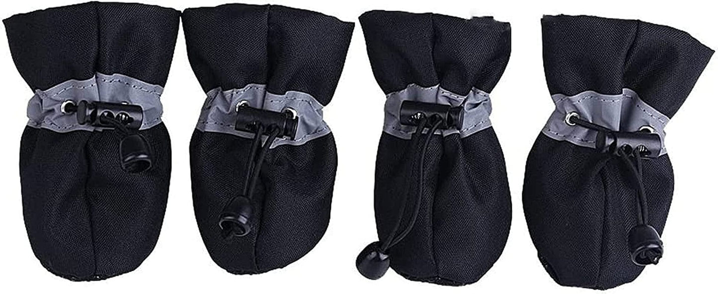 Soft Small Dog Shoes, Puppy Lightweight Shoes for Summer & Winter, Non Skid Kitten Booties for Walking Black Size 5 Animals & Pet Supplies > Pet Supplies > Dog Supplies > Dog Apparel GabeFish   