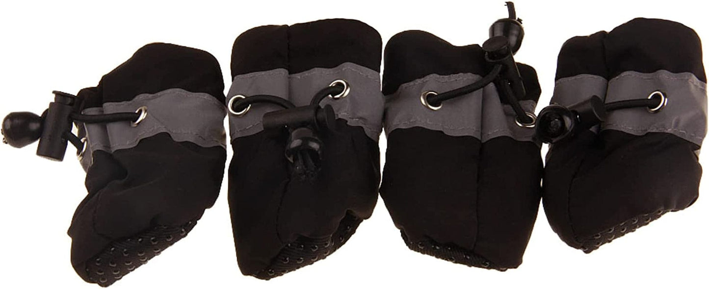 Soft Small Dog Shoes, Puppy Lightweight Shoes for Summer & Winter, Non Skid Kitten Booties for Walking Black Size 5 Animals & Pet Supplies > Pet Supplies > Dog Supplies > Dog Apparel GabeFish   