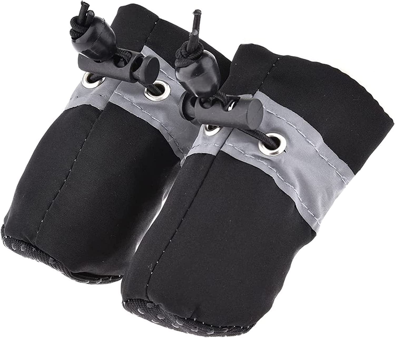Soft Small Dog Shoes, Puppy Lightweight Shoes for Summer & Winter, Non Skid Kitten Booties for Walking Black Size 5 Animals & Pet Supplies > Pet Supplies > Dog Supplies > Dog Apparel GabeFish   
