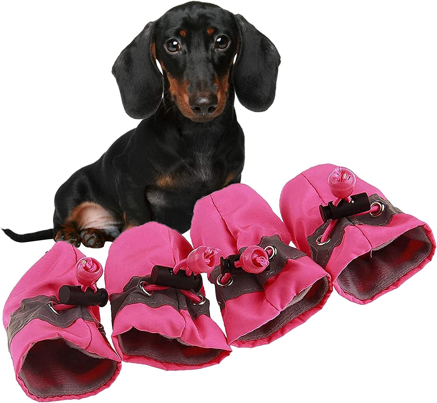 Soft Small Dog Shoes, Puppy Lightweight Shoes for Summer & Winter, Non Skid Kitten Booties for Walking Black Size 5 Animals & Pet Supplies > Pet Supplies > Dog Supplies > Dog Apparel GabeFish Pink Label 6: Recommend Weight: 14-19.8 lbs (6.5-9kg) 