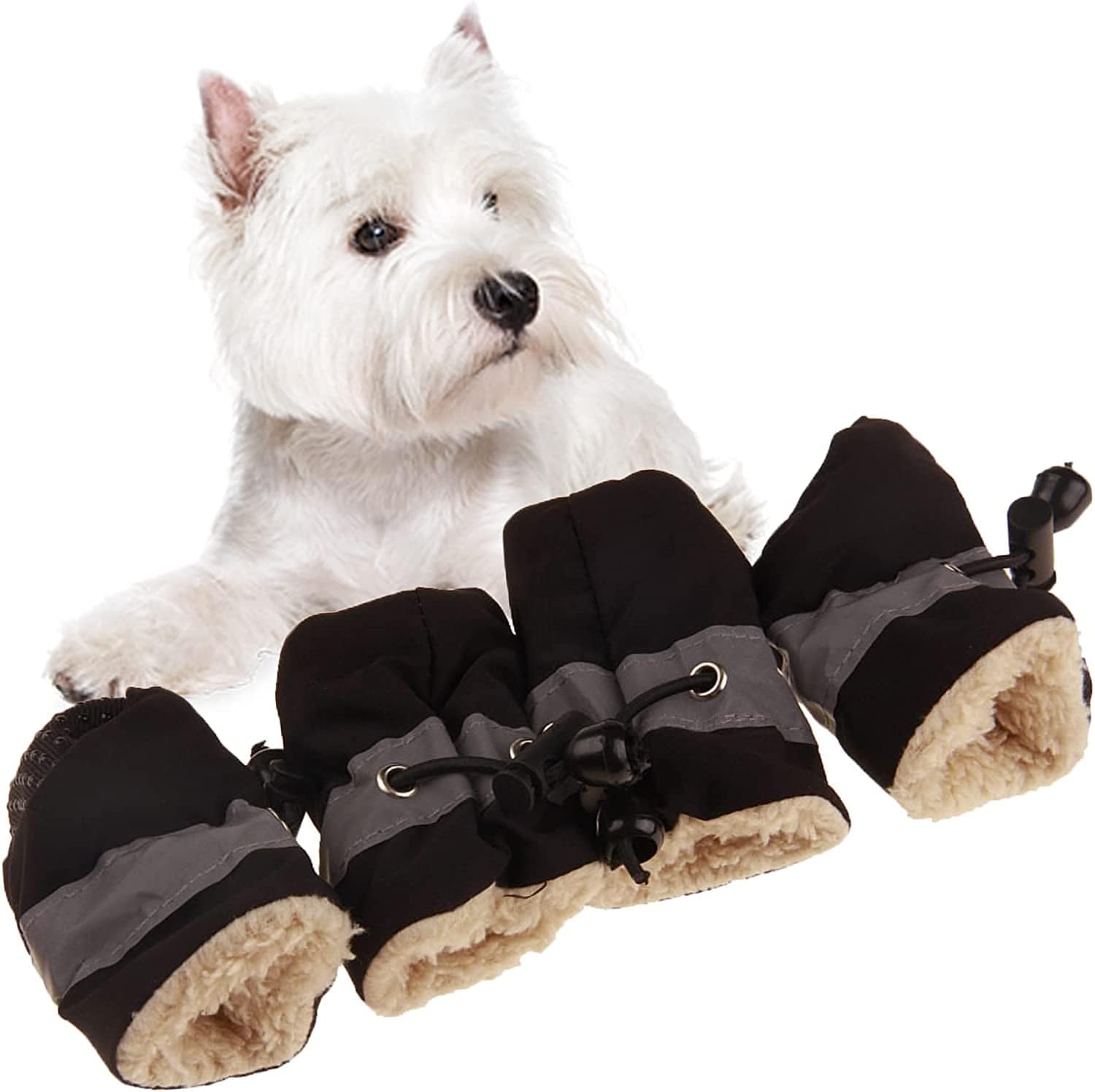 Soft Small Dog Shoes, Puppy Lightweight Shoes for Summer & Winter, Non Skid Kitten Booties for Walking Black Size 5 Animals & Pet Supplies > Pet Supplies > Dog Supplies > Dog Apparel GabeFish Black-Thick Label 2: Recommend Weight: 3.3-5.5 lbs (1.5-2.5kg) 