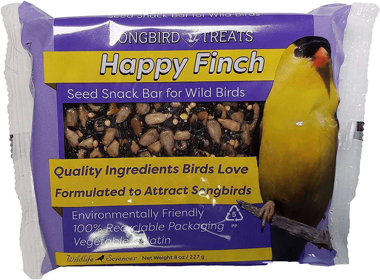 Songbird Treats Seed Cake Variety 4 Pack of Seed Cakes | 8 Oz Bird Seed Cakes for Wild Birds Animals & Pet Supplies > Pet Supplies > Bird Supplies > Bird Food Wildlife Sciences   