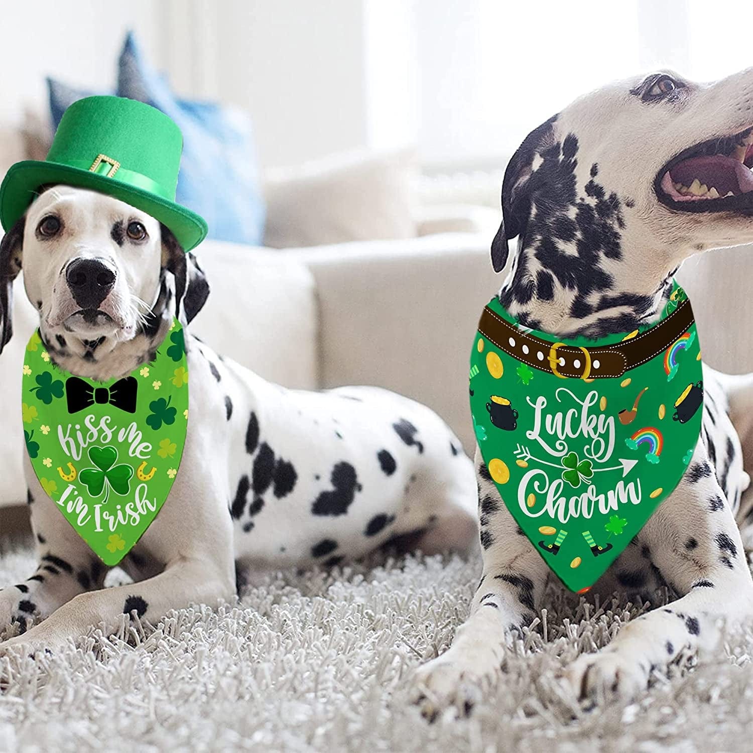 St Patricks Day Dog Bandana Saint Patricks Small Dog Bandanas