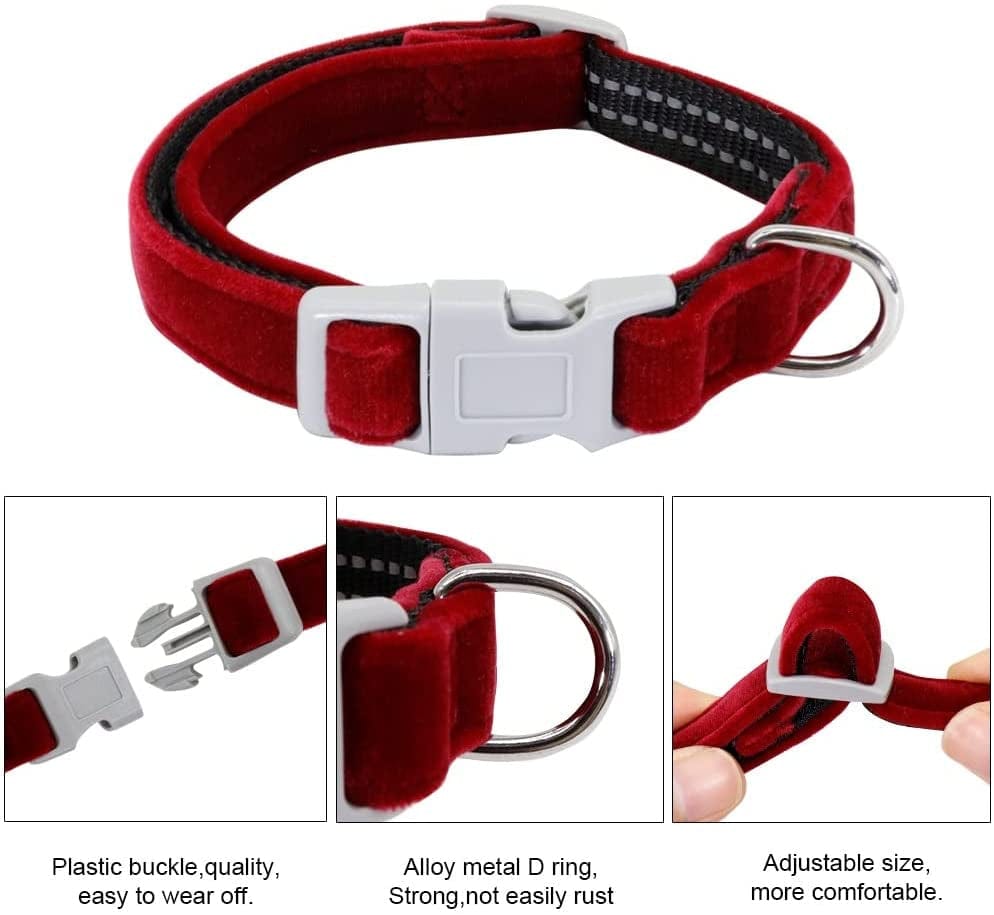 SXNBH Adjustable Dog Collar Harness Leash Set Reflective Soft Puppy Harness Vest Nylon Pet Collars for Small Medium Dogs Chihuahua Animals & Pet Supplies > Pet Supplies > Dog Supplies > Dog Apparel chuju   