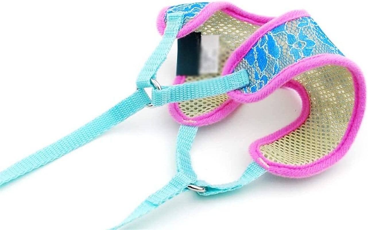 SXNBH Dog Cat Vest Pet Supplies Adjustable Walking Traction Rope with Bells Puppy Polyester Mesh Vest Animals & Pet Supplies > Pet Supplies > Dog Supplies > Dog Apparel chuju   