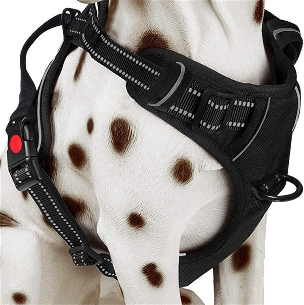 SXNBH Dog Harness Anti-Traction Adjustable Reflective Harness Durable Breathable Dog Vest Pet Supplies Animals & Pet Supplies > Pet Supplies > Dog Supplies > Dog Apparel chuju   