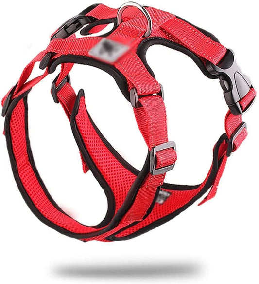 SXNBH Pet Dog Harness Vest Mesh Dog Harness Adjustable Soft Breathable Dog Harness Puppy Collar Cat Pet Dog Harness Animals & Pet Supplies > Pet Supplies > Dog Supplies > Dog Apparel chuju D Small 