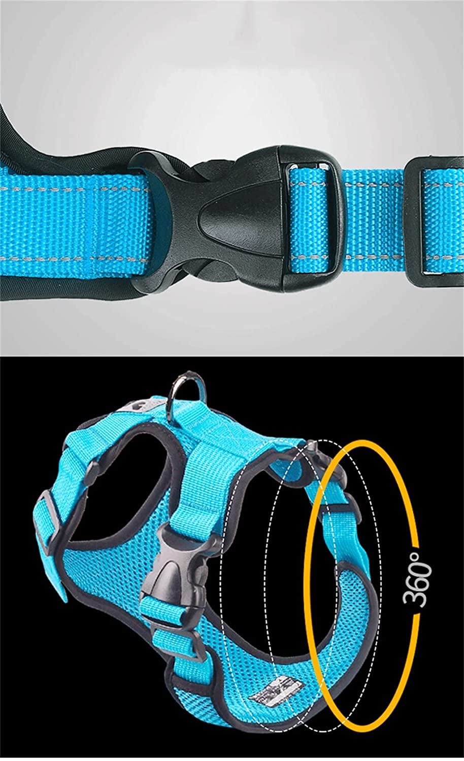 SXNBH Pet Dog Harness Vest Mesh Dog Harness Adjustable Soft Breathable Dog Harness Puppy Collar Cat Pet Dog Harness Animals & Pet Supplies > Pet Supplies > Dog Supplies > Dog Apparel chuju   