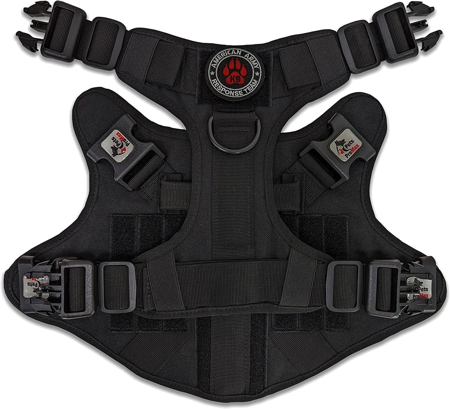 Tactical Dog Harness, No Pull, Military Dog Vest Harness with Handle, Service Dog Harness for Small Medium Large Dogs Training Walking (Black, Medium) Animals & Pet Supplies > Pet Supplies > Dog Supplies > Dog Apparel JVA Pro   