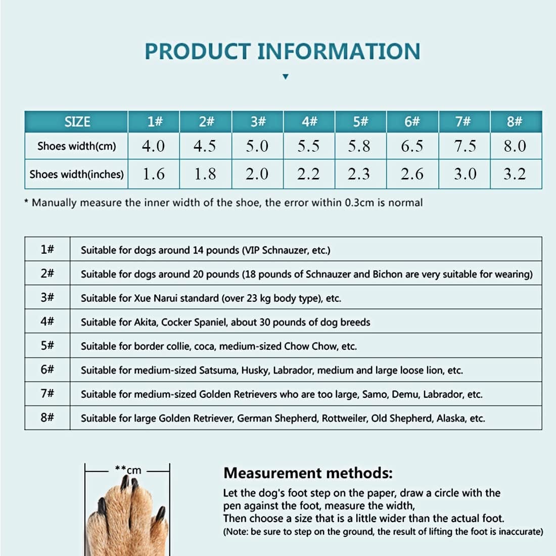 Tänzedzm Dog Boots, Waterproof Breathable Dog Shoes with Reflective Webbing, Non-Slip Dog Shoes, Suitable for Medium and Large Dogs 4Pcs (Size1:W:1.6" for 14 Lbs, RED) Animals & Pet Supplies > Pet Supplies > Dog Supplies > Dog Apparel MGZCW   