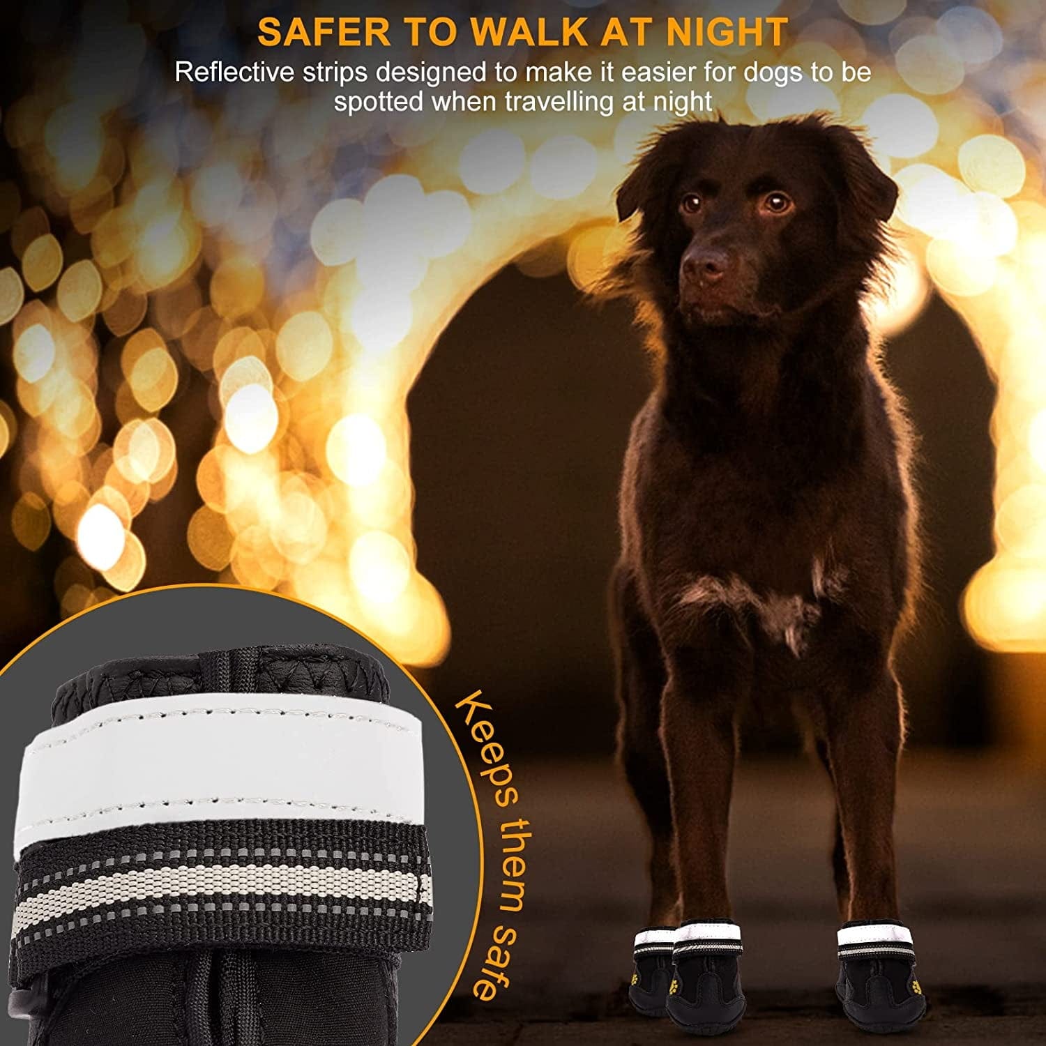 Tasperfed Dog Boots Reflective Breathable Adjustable Waterproof Boots Reflective Non-Slip Soles and Non-Slip Outdoor Dog Shoes for Border Collie Coca Etc. (Size 5) (2.76''L*2.56''W*2.36''H) Animals & Pet Supplies > Pet Supplies > Dog Supplies > Dog Apparel Tasperfed   