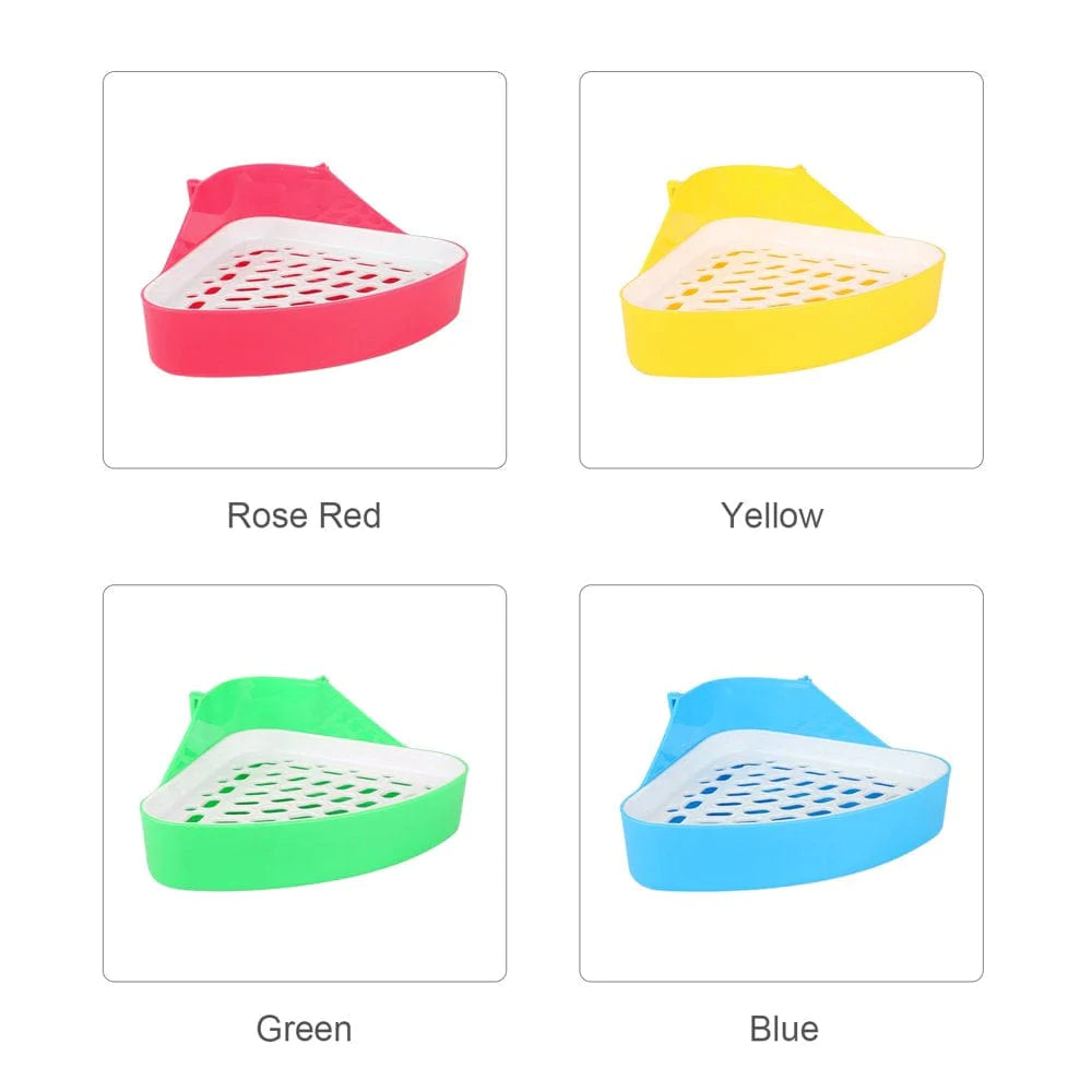 Tickas Animal Litter Potty Trainer Toilet Corner Litter Bedding Box Pet Pan for Baby Chinchillas Small Guinea Pigs Ferret Animals & Pet Supplies > Pet Supplies > Small Animal Supplies > Small Animal Bedding Tickas   