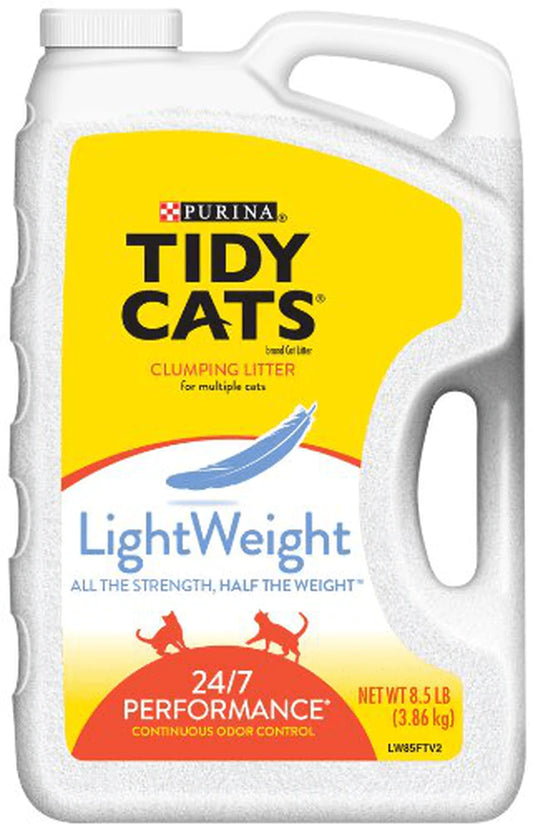 Tidy Cats Cat Litter, Clumping, 24/7 Performance, Lightweight, 136 Ounce Jug
