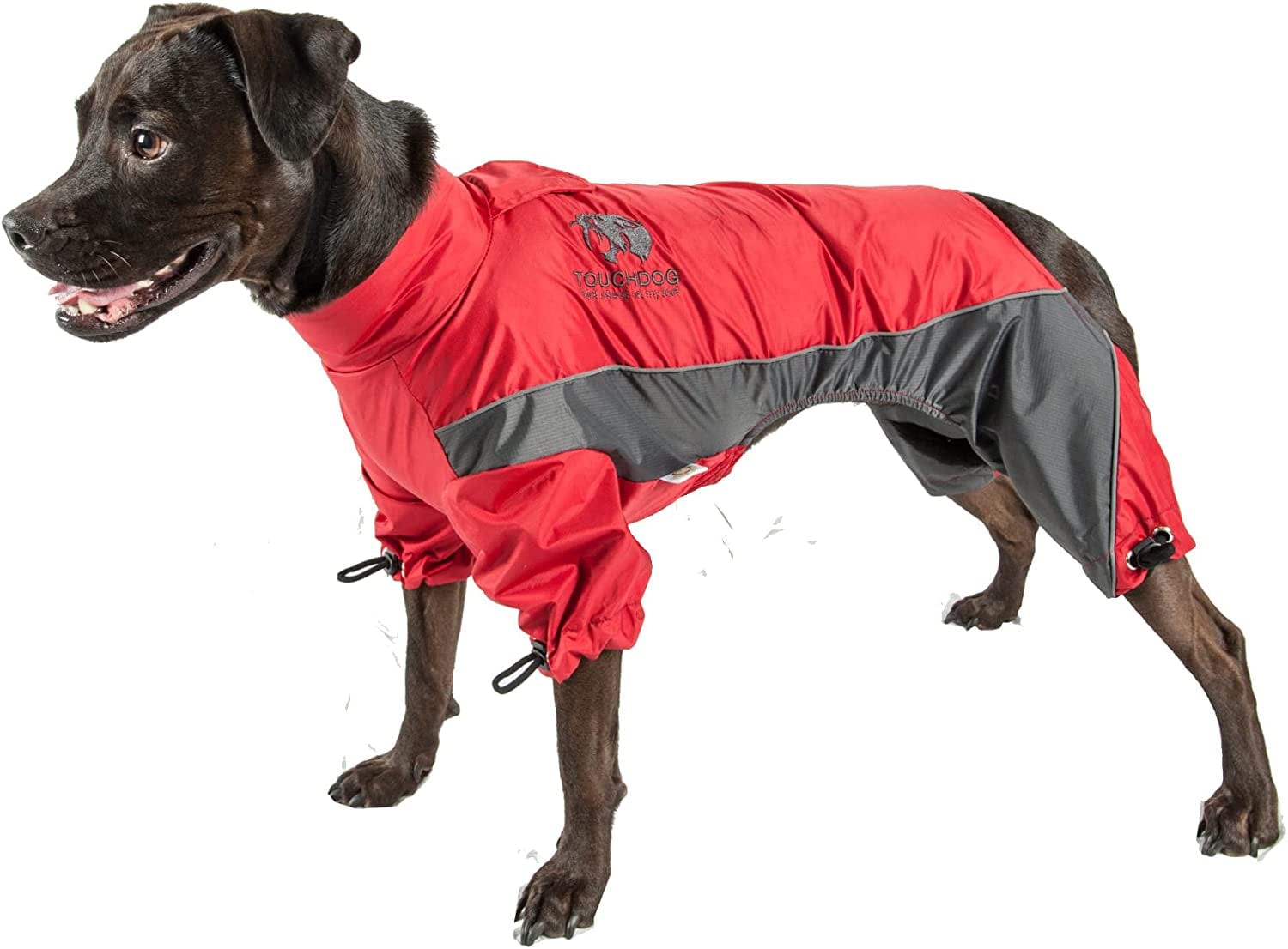 TOUCHDOG 'Quantum-Ice' Full Body Bodied Adjustable and 3M Reflective Pet Dog Coat Jacket W/ Blackshark Technology, Medium, Red, Charcoal Grey Animals & Pet Supplies > Pet Supplies > Dog Supplies > Dog Apparel Pet Life, LLC.   