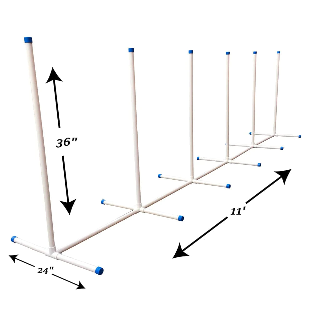 Trademark Innovations Dog Training Agility Weave Poles Equipment Set Animals & Pet Supplies > Pet Supplies > Dog Supplies > Dog Treadmills Trademark Innovations   