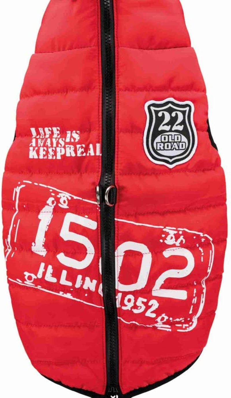 Trixie Coat Dog Clothes Pets - Jacket Coat Vest with Harness Large Small Medium Dogs Accessories Coat Harness Saint-Malo Size M 45Cm Red Animals & Pet Supplies > Pet Supplies > Dog Supplies > Dog Apparel Trixie   