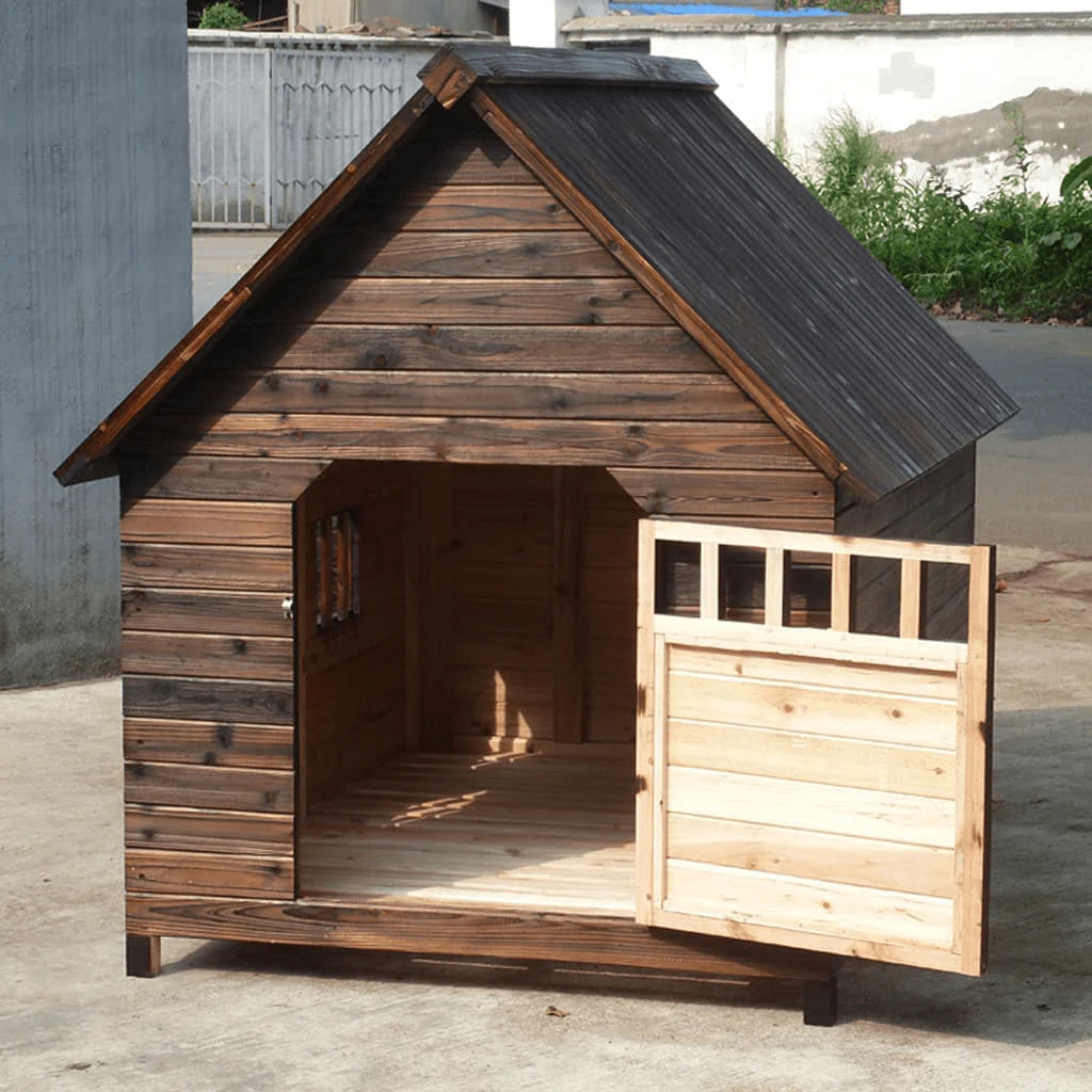 TYX Dog Kennels for Outside, Dog House Wood Outdoor Dog Kennels Dog Cage Kennel Villa, for Small Medium Large Animals Weatherproof,17.71In×22.04In×18.89In Animals & Pet Supplies > Pet Supplies > Dog Supplies > Dog Houses TYX   
