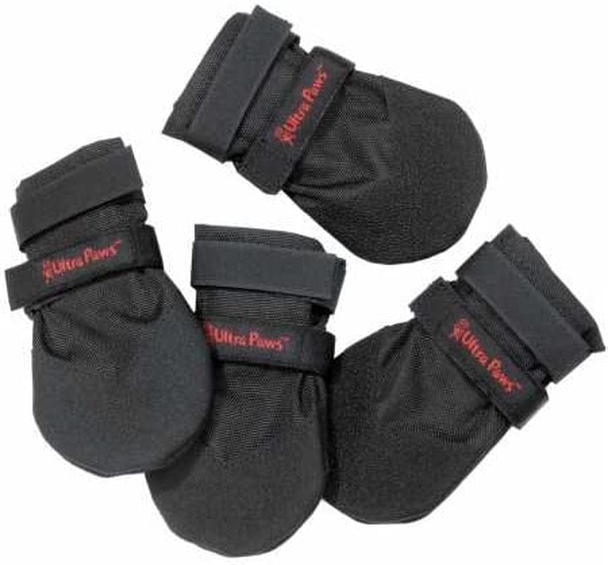 Ultra Paws Durable Dog Paw Protector|Dog Boots|Dog Shoes|Red Light Duty Heat, Water Resistant Dog Booties for Hot Pavement for Medium Dogs (Size 6) Animals & Pet Supplies > Pet Supplies > Dog Supplies > Dog Apparel Ultra Paws Black Size 4 (S) 